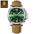 POEDAGAR Luxury Military Watch For Men Waterproof Luminous Leather Man Watch Quartz High Quality Men's Sports Watches Male Reloj