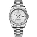 BINBOND Mens Quartz Watch Top Brand Sports Quartz Mens Watches Stainless Steel Waterproof Date Week Wristwatch Men Relogio