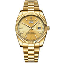 BINBOND Mens Quartz Watch Top Brand Sports Quartz Mens Watches Stainless Steel Waterproof Date Week Wristwatch Men Relogio